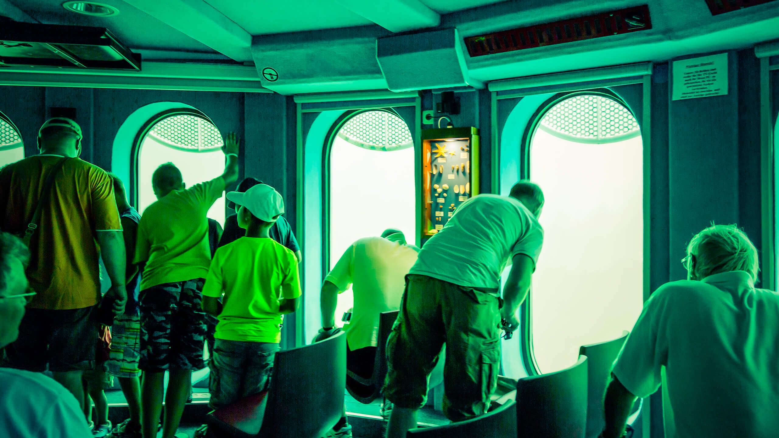 Unterwasser-Erlebnis in den Tauchgondeln